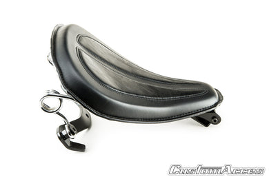 Custom Acces Columbia Seat Model Compatible With Harley Davidson Sportster 883 2009 - 2020 (Black)