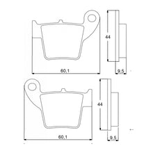 Load image into Gallery viewer, Accossato AGPP72ST Street Brake Pads for Honda CR125 CR250 CRF250 CRF450