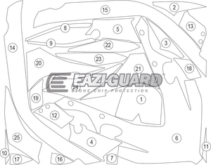 Eazi-Guard Stone Chip Paint Protection Film for Honda CBR650R 2019  matte