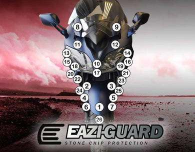 Eazi-Guard Paint Protection Film for Yamaha FJR1300AE/AS matte