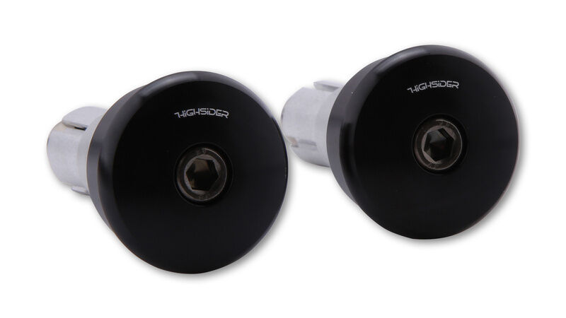 HIGHSIDER CURVE HANDLEBAR ENDS, BLK