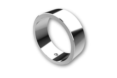 HIGHSIDER COLOUR RING HANDLEBAR ENDS, SIL