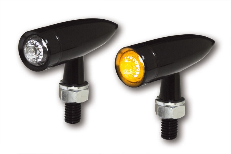 HIGHSIDER MONO BULLET LED INDICATOR, BLK