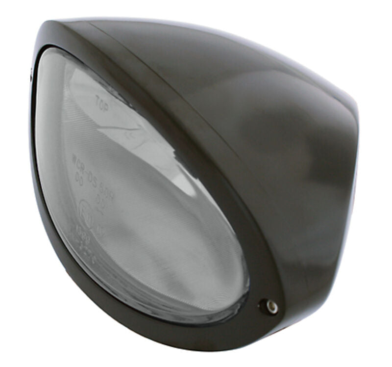 HIGHSIDER IOWA MAIN HEADLIGHT, BLK/CLR