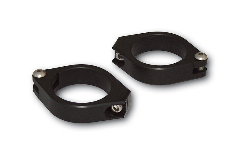 HIGHSIDER FORK PIPE CLAMPS, BLK, 38-41MM