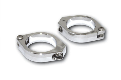 HIGHSIDER FORK PIPE CLAMPS, CHR, 42-43MM