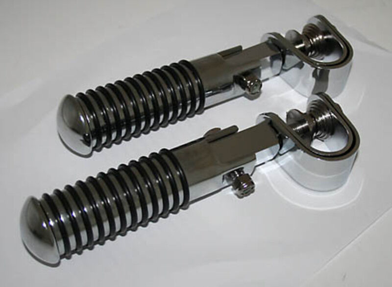 HIGHSIDER CHROME FOOTPEGS, CLAMP