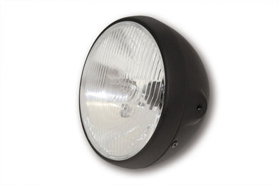 HIGHSIDER BRITISH-STYLE HEADLIGHT 7INCH, BLK