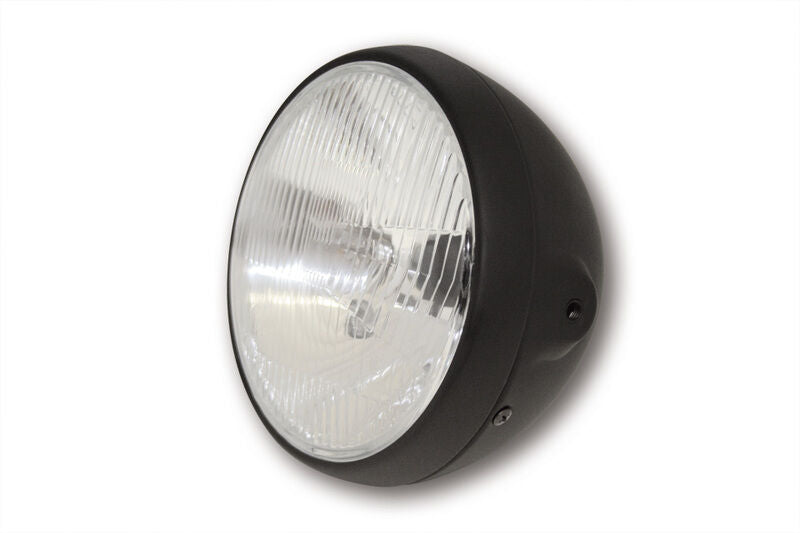HIGHSIDER BRITISH-STYLE HEADLIGHT 7INCH, BLK