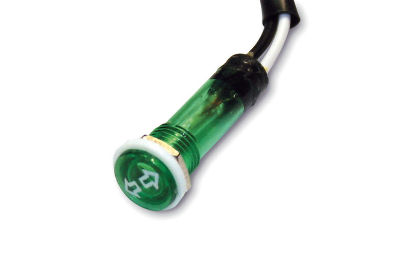HIGHSIDER INDICATOR LIGHT GREEN D.12MM