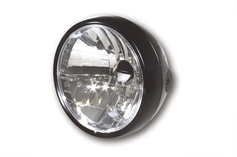 HIGHSIDER HEADLAMP, 6 1/2 SIDE MOU, MBL/MBL