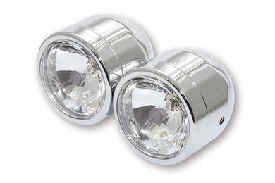 HIGHSIDER TWIN HEADLIGHT H4/H7, CHR