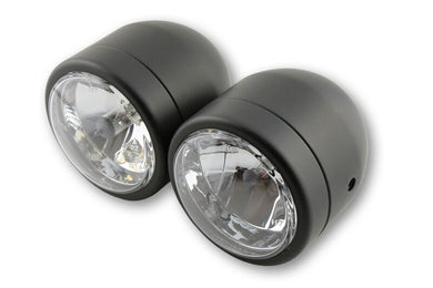 HIGHSIDER TWIN HEADLIGHT H4/H7, BLK