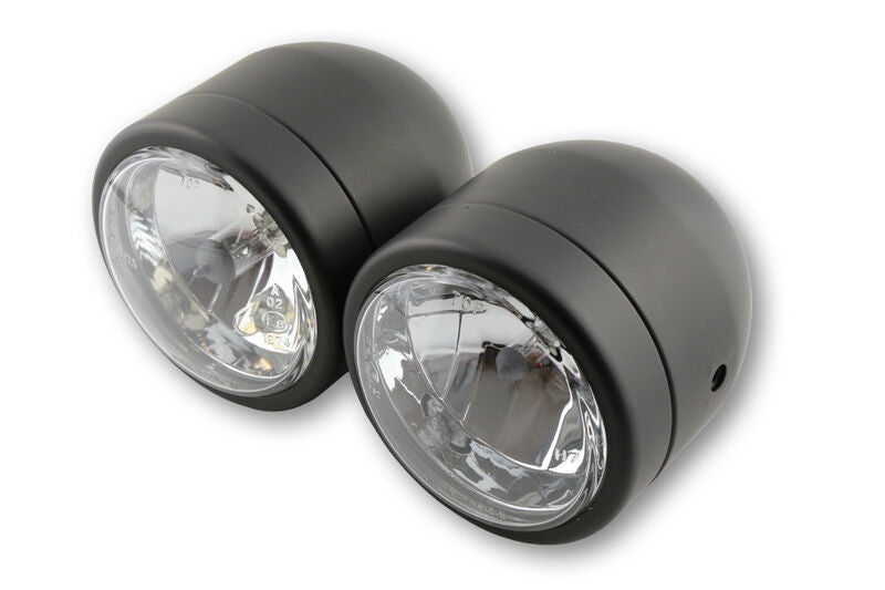 HIGHSIDER TWIN HEADLIGHT H4/H7, BLK