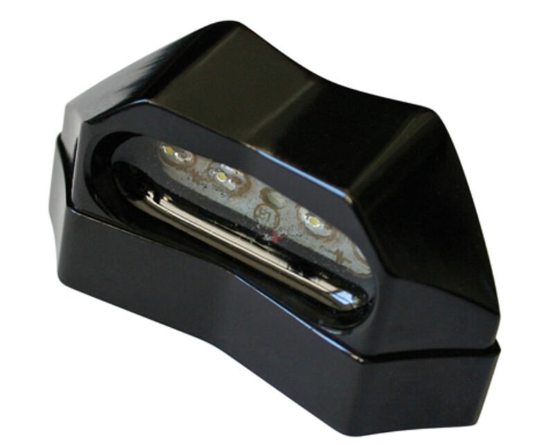 HIGHSIDER LED LICENSE LIGHT ALU BLK E