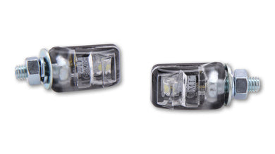 HIGHSIDER LED LICENSE LIGHT PICCO BLK PAIR
