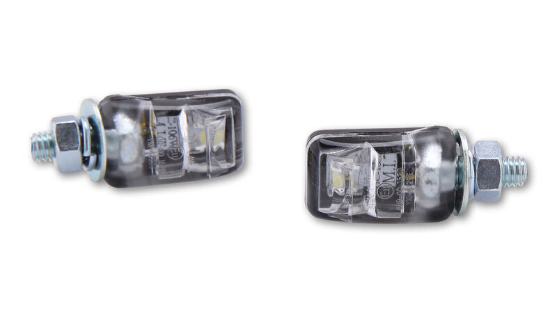 HIGHSIDER LED LICENSE LIGHT PICCO BLK PAIR