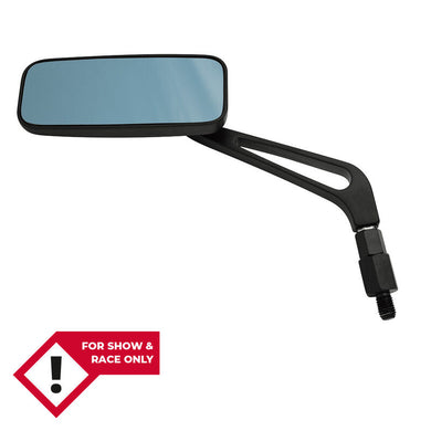 HIGHSIDER MIRROR ALU BLUE GLASS PAIR, BLK