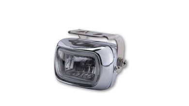 HIGHSIDER FOG LIGHT SQUARED H3 CLR LENS CHR