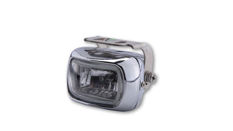HIGHSIDER FOG LIGHT SQUARED H3 CLR LENS CHR