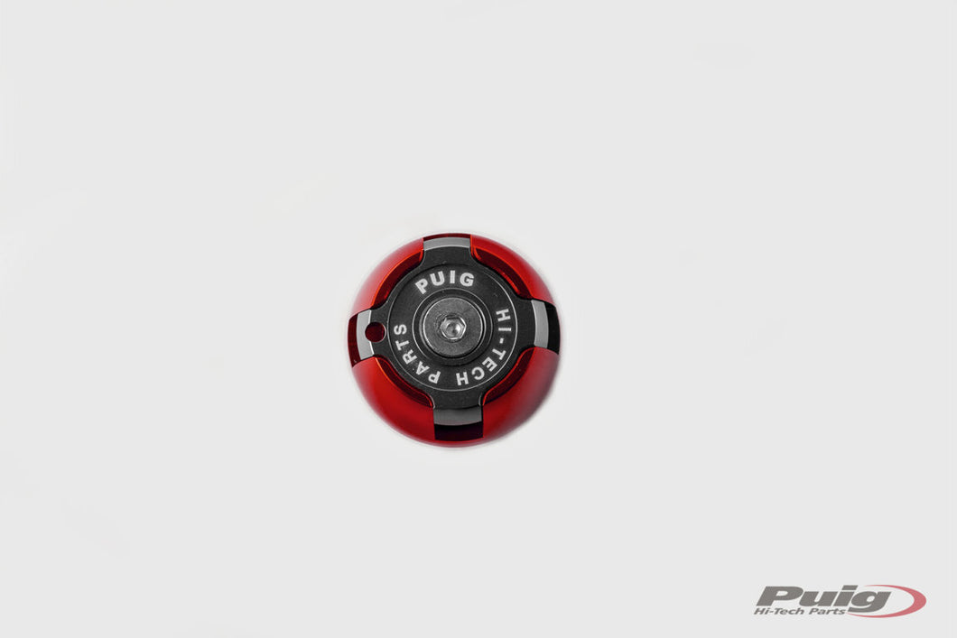 Puig Oil Plug For Various Honda Models (Red)