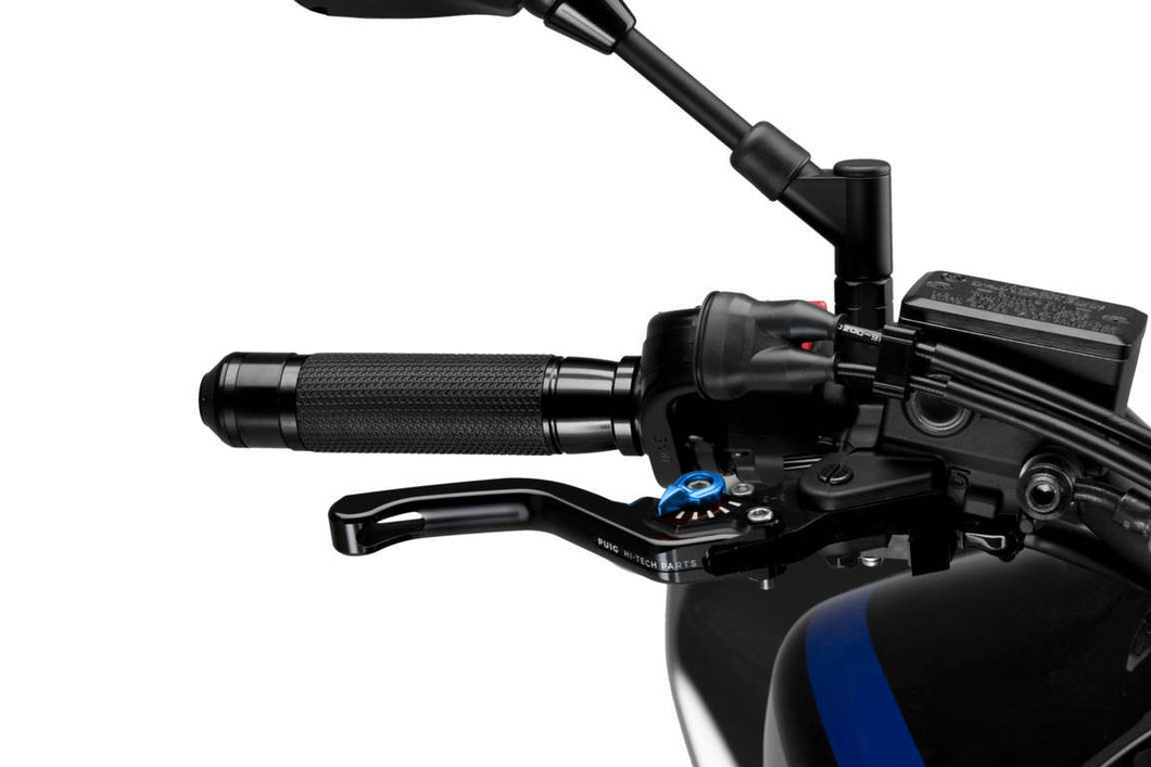 Puig Short 3.0 Brake Lever (Black With Blue Adjuster)