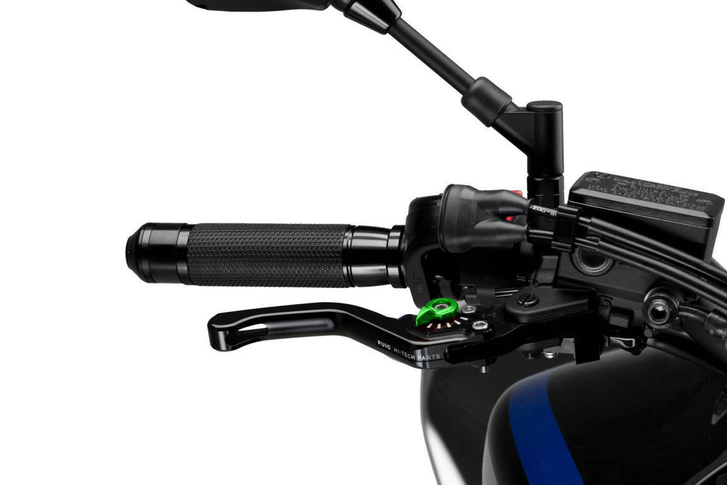 Puig Short 3.0 Brake Lever (Black With Green Adjuster)