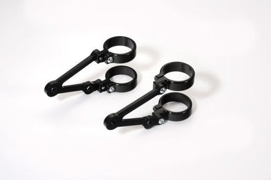 LSL Long Headlight Brackets With Indicator Holes  Clamps (Diameter: 38mm)