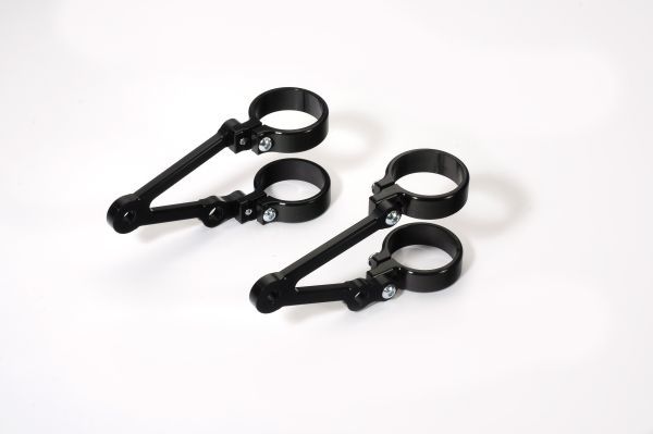 LSL Long Headlight Brackets With Indicator Holes  Clamps