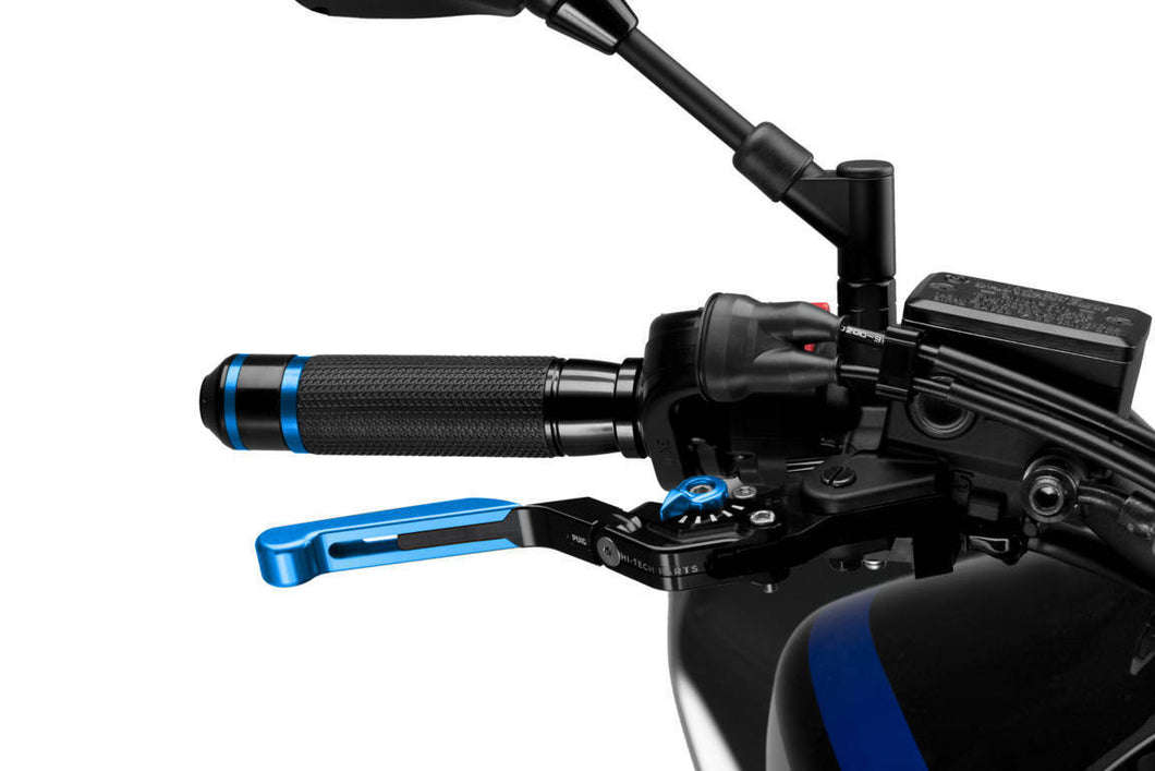 Puig Puig Brake Lever 3.0 (Foldable, Extendable, Blue Extendable, Black Lever, Blue Adjuster)