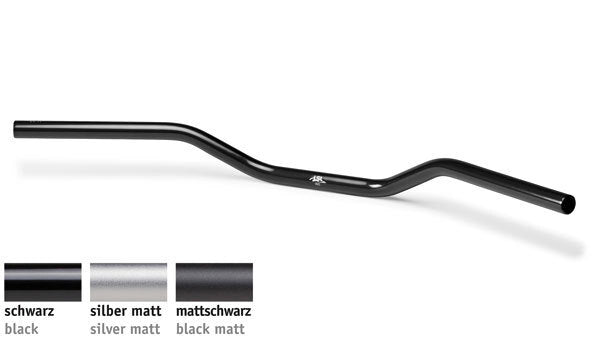 LSL 25.4mm (1 ) Aluminium Roadster Handlebars [Colour: Matt Silver]