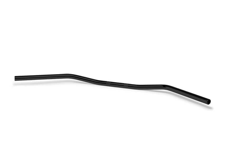 LSL 25.4mm (1 ) Steel Wide Bar Handlebars (Colour: Black)