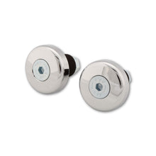 Load image into Gallery viewer, LSL Flat Cap Bar End Weights (Steel) For 19mm Inner Diameter(Colour:Chrome)