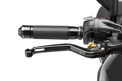 Puig Unfoldable 2.0 Brake Lever (Black Lever, Gold Adjuster)