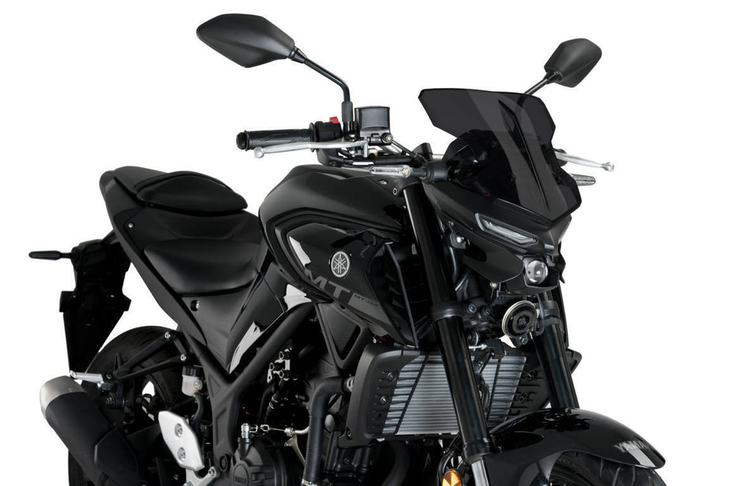Puig New Generation Sport Screen For Yamaha MT-03 2020 - Onwards (Dark Smoke)