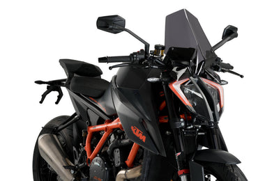 Puig Naked New Generation Touring Screen Compatible with KTM 1290 Super Duke R (2020) - Dark Smoke