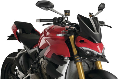 Puig New Generation Sport Screen For Ducati Streetfighter V2, V4/S 2020 - Onwards  (Black)