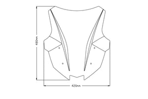 Puig Racing Screen For Kawasaki Z1000SX/Ninja 1000 SX (Dark Smoke)