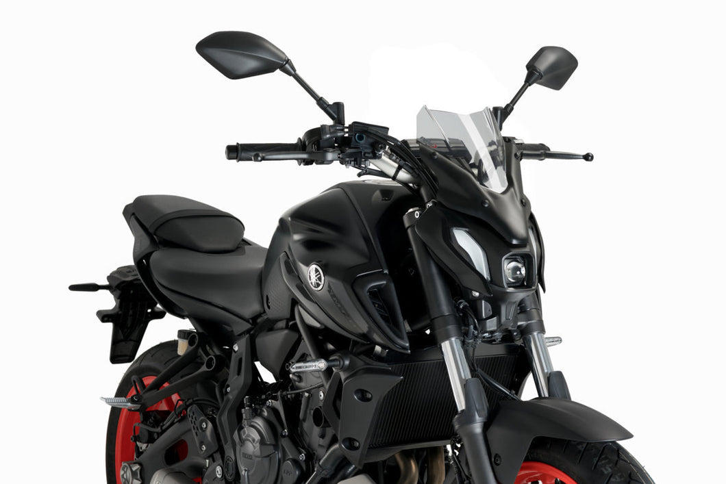 Puig New Generation Sport Screen For Yamaha MT-07 (2021 - Onwards) - Smoke