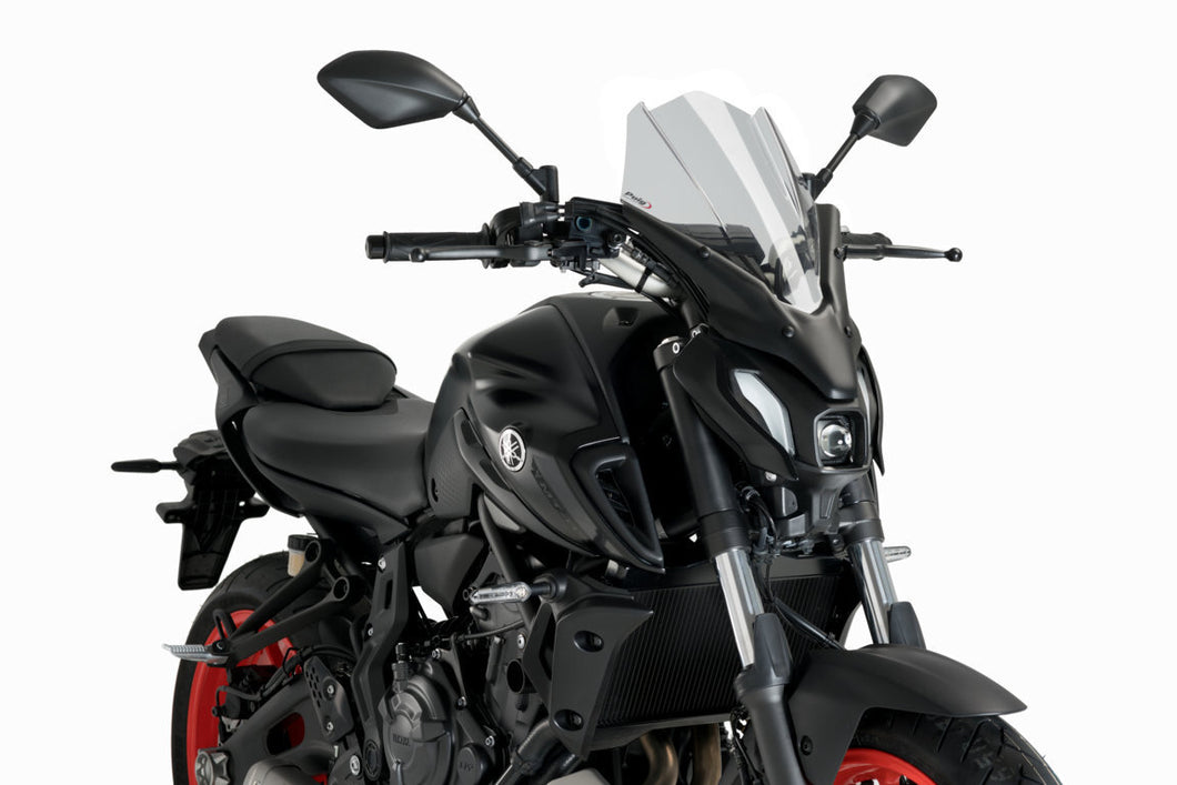 Puig New Generation Touring Screen For Yamaha MT-07 2021- Onwards (Light Smoke)