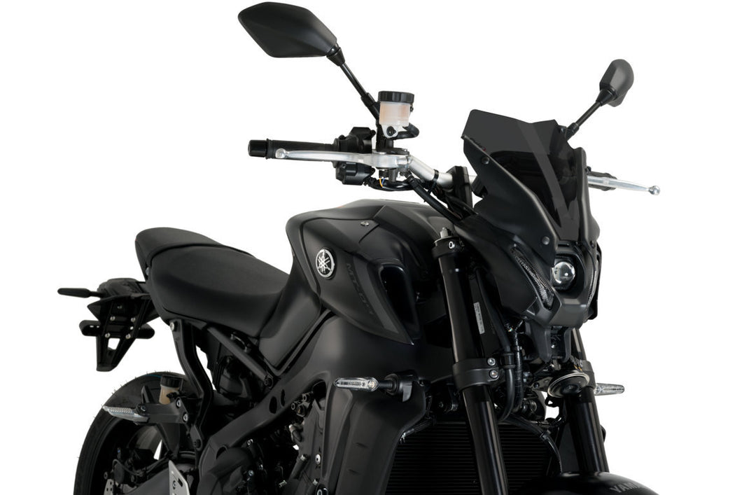 Puig Windshield New Generation Sport Screen For Yamaha MT-09/SP 2021 - Onwards (Dark Smoke)