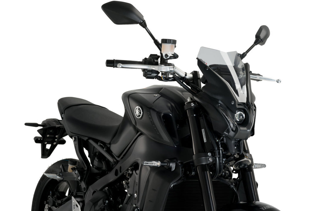 Puig Windshield New Generation Sport Screen For Yamaha MT-09/SP 2021 - Onwards (Smoke)