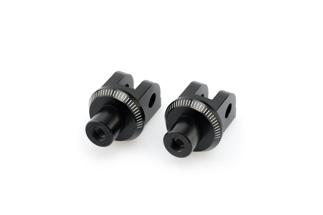 Puig Footpeg Adaptor Compatible with Yamaha MT-09/SP/Tracer/GT 2021 - Onwards (Black)