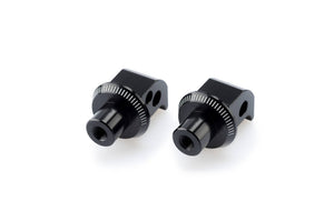 Puig Adjustable Footpeg Adaptor Kit Compatible with Yamaha MT-09/SP/Tracer/GT 2021 - Onwards (Black)