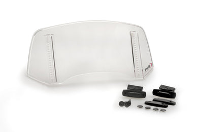 Puig Multi-Adjustable Visor 2.0 Fixed With Screws - 300mm x 130mm (Clear)