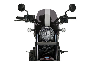 Puig New Generation Sport Screen For Honda CMX1100 Rebel (2021 - Onwards) - Dark Smoke