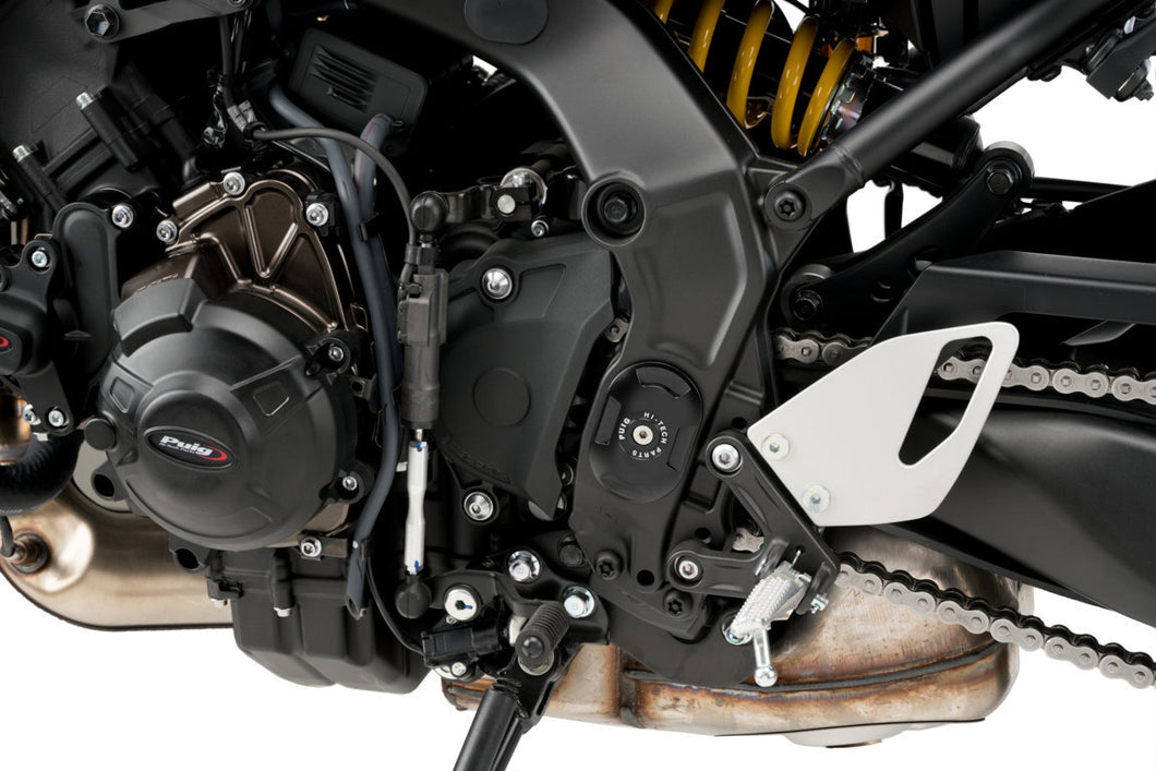 Puig Aluminium Chassis Covers For Yamaha MT-09/SP/XSR900 (2021 - Onwards) - Black