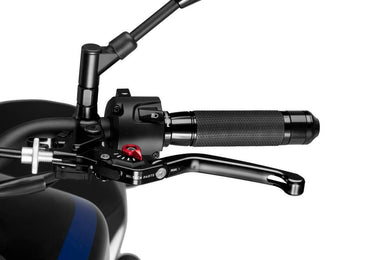 Puig Folding 3.0 Clutch Lever (Black With Red Adjuster)
