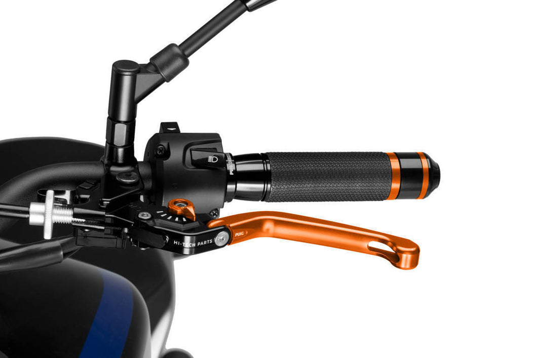 Puig 3.0 Foldable Clutch Lever (Orange Lever, Orange Adjuster)