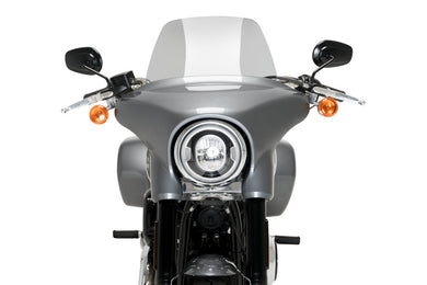 Puig High Road Touring Screen For Harley Davidson Softail Sport Glide FLSB (2018 - Onwards) - Smoke